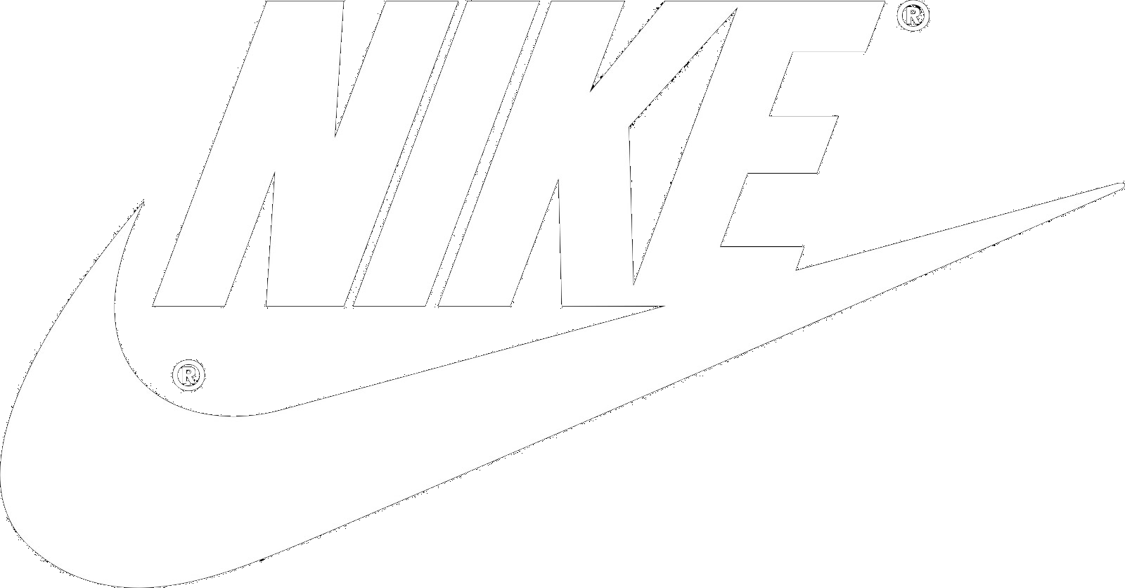 white nike swoosh transparent background