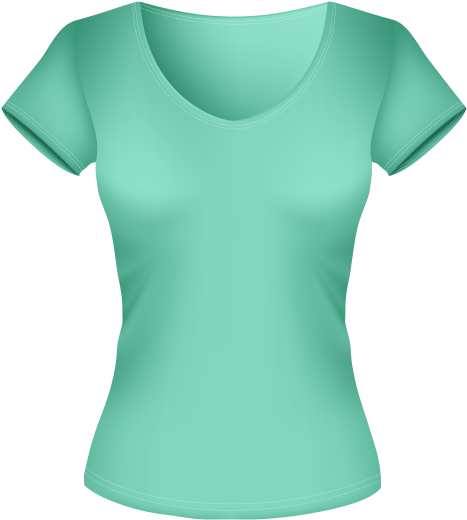 Free Png Female Green Shirt Png Images Transparent - Blouse (480x535), Png Download