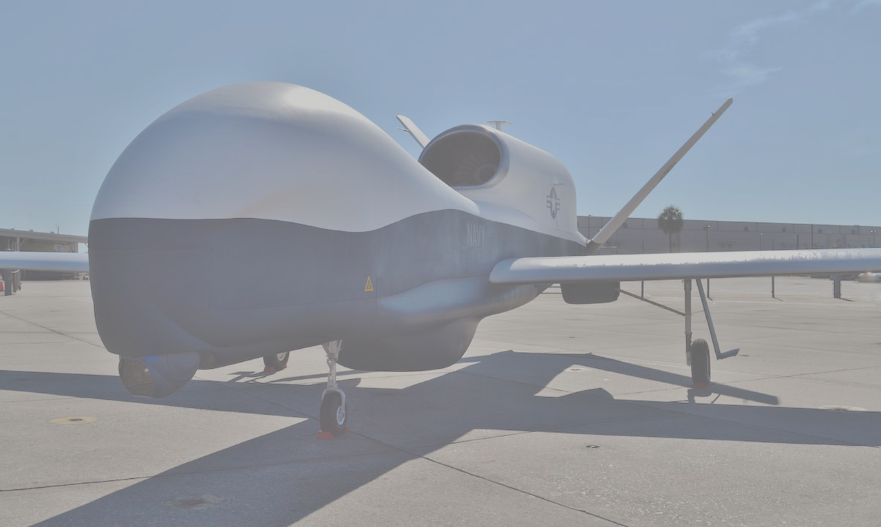 Drone Military Plane - Northrop Grumman Mq-4c Triton (1280x766), Png Download