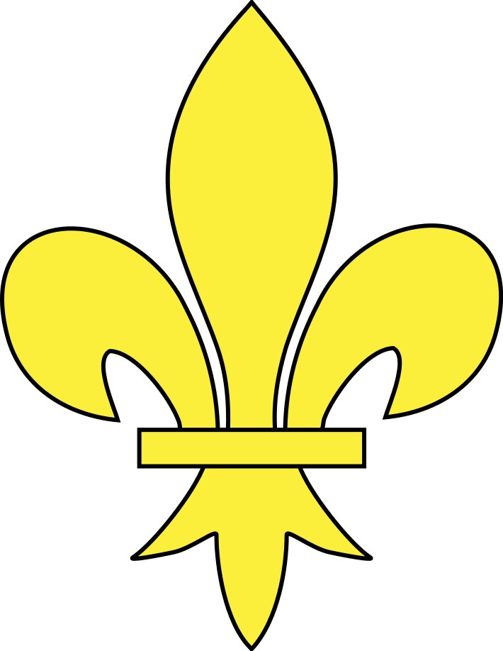 Annuet , Meuble Héraldique Fleur De Lys - Fleur De Lis (710x918), Png Download