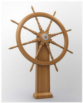 Volante De Un Barco (400x400), Png Download