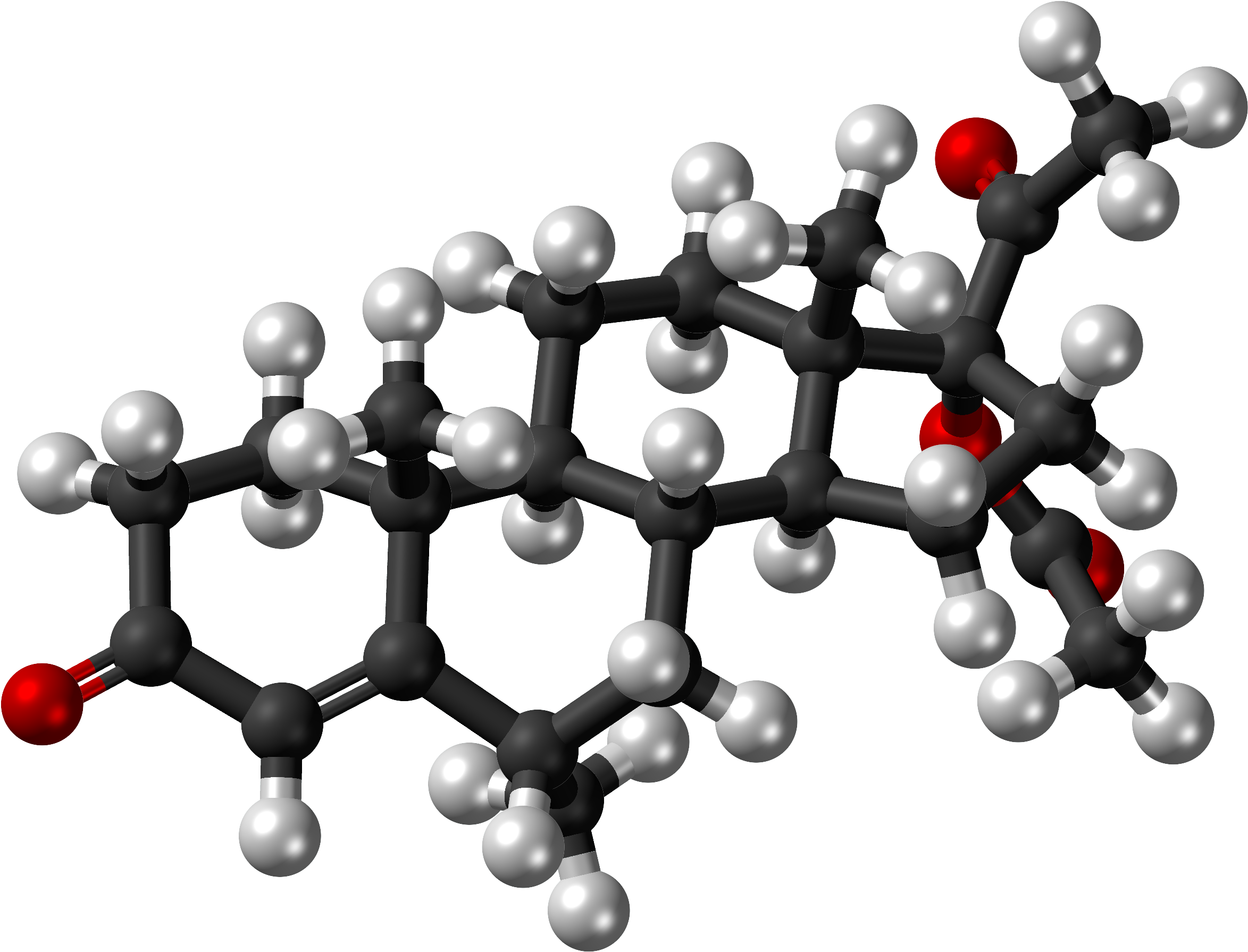 Medroxyprogesterone Acetate Molecule Ball - But 1 Ene (2560x2000), Png Download