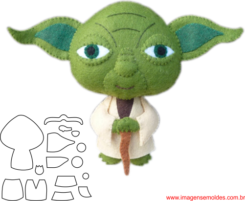 Darth Vader Feltro Mold3 (501x411), Png Download