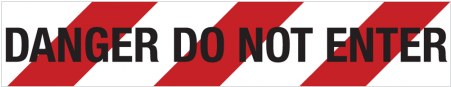 Danger Do Not Enter - Barrier Tape - Danger Do Not Enter - 75mm X 50m - Prosafe (450x450), Png Download