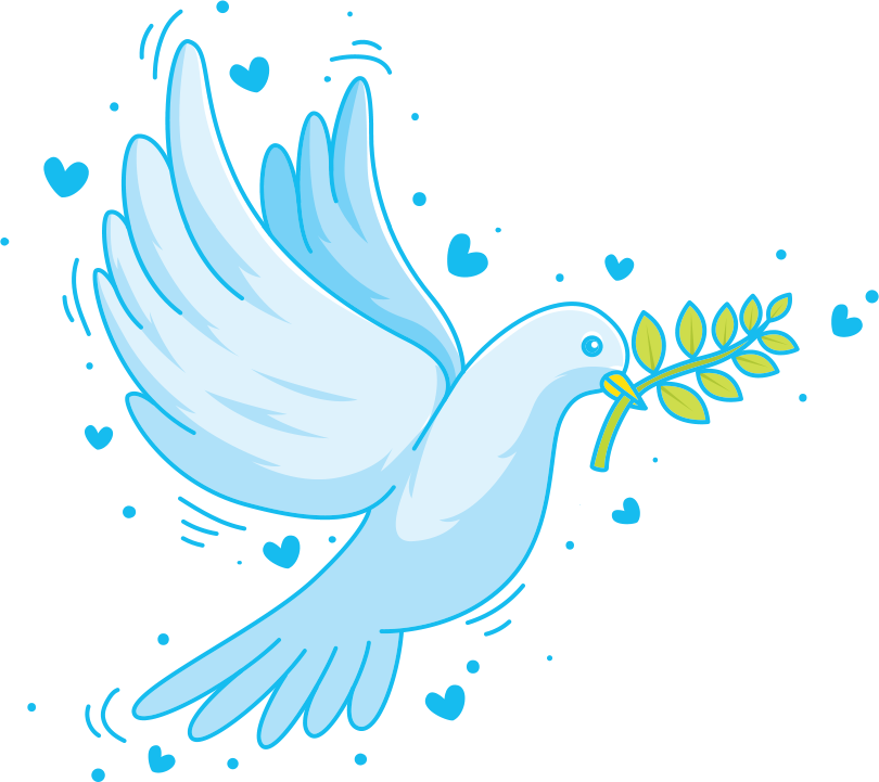 A Poem For The Doves - Illustration (810x721), Png Download