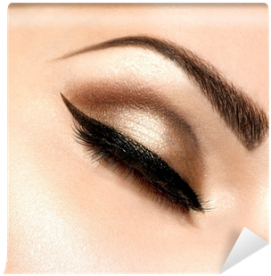 Beautiful Eyes Retro Style Make-up Wall Mural • Pixers® - Eyes Makeup Of Bridal (400x400), Png Download