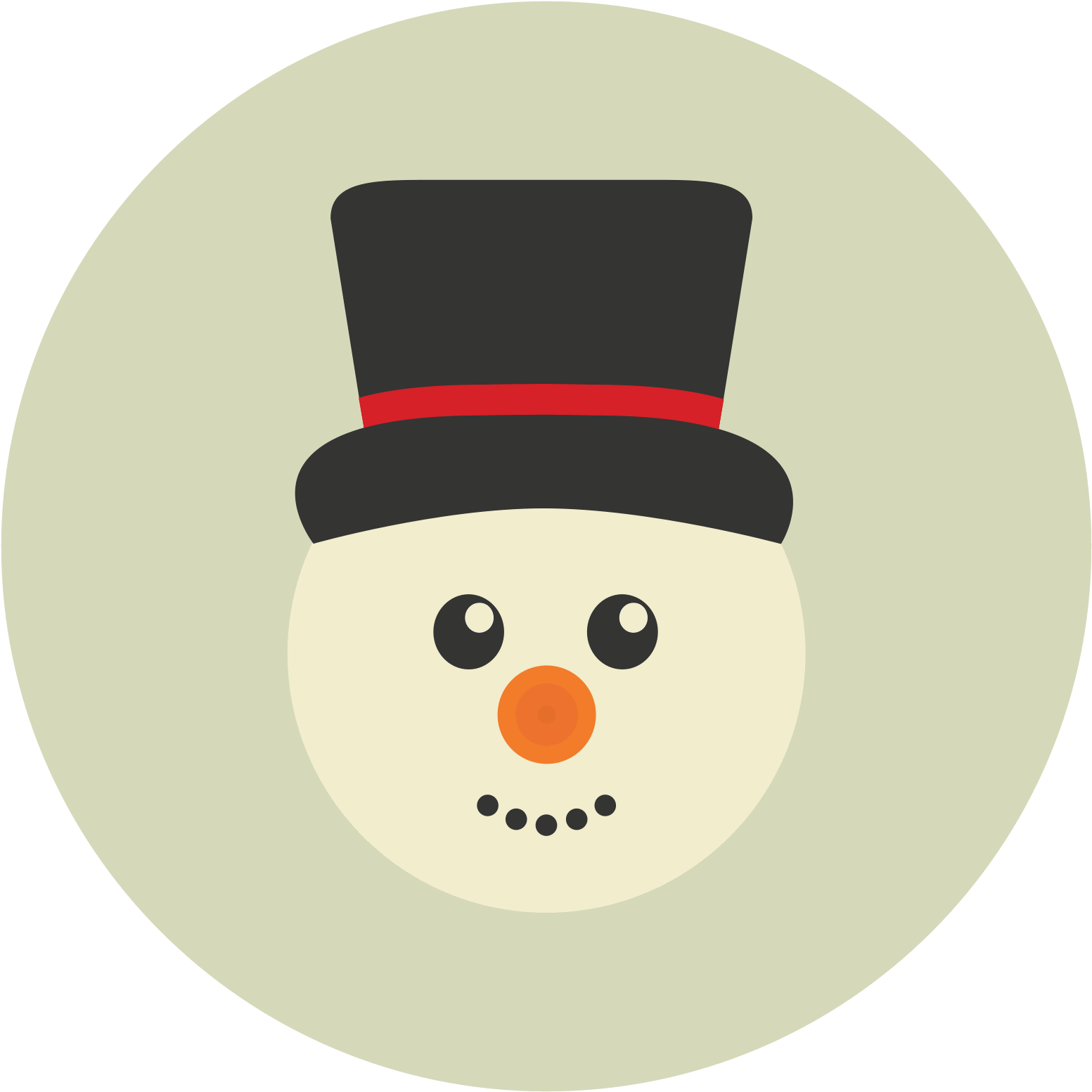 This Icon Has A Lot Of Circular Shapes - The Snowman (1600x1600), Png Download