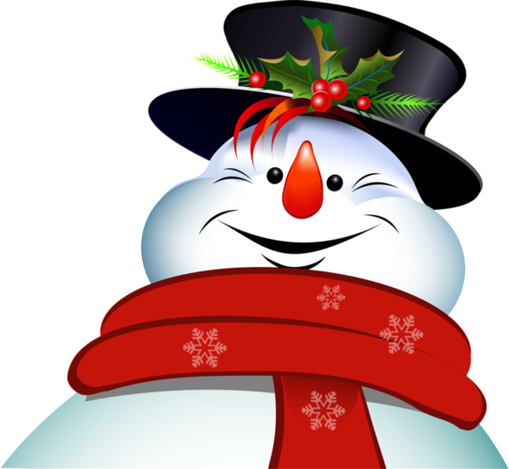 Transparent Snowflake Decoration Free Buckle Snowman - Snowman Baby - Retractable Id Felt Badge Holder - Holiday (1024x942), Png Download