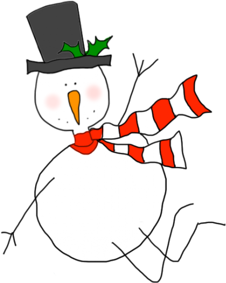 Yippe Skippe Snowman - Cartoon (541x600), Png Download