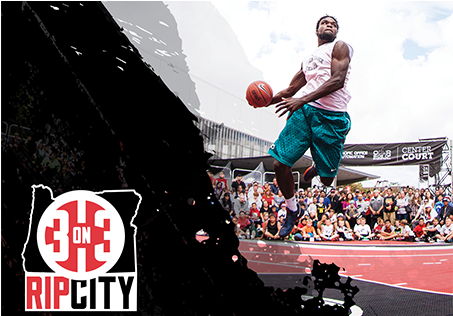 3 On 3 Basketball / Rip City Mens Gray Cotton Poly (600x315), Png Download