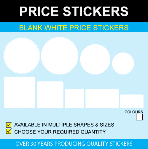 Blank White Price Stickers Removable Adhesive - Special Offer Stickers (499x500), Png Download