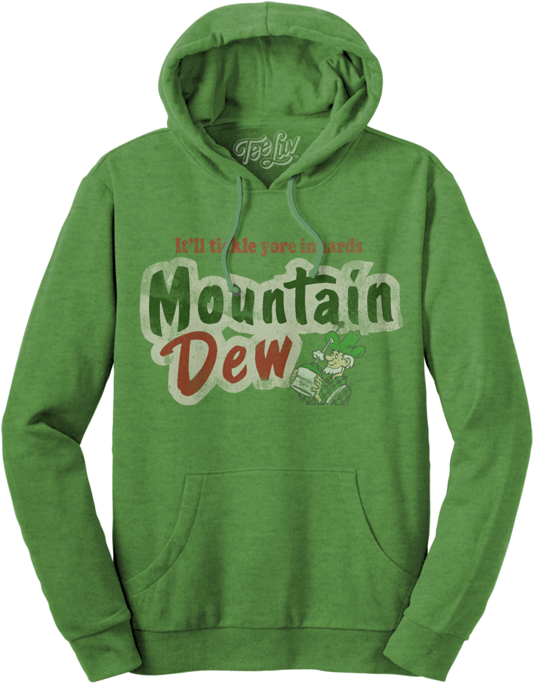 It'll Tickle Your Innards Mt Dew Hoodie - Tee Luv 19781-sm Mountain Dew Itll Tickle Yore Innards (999x1024), Png Download
