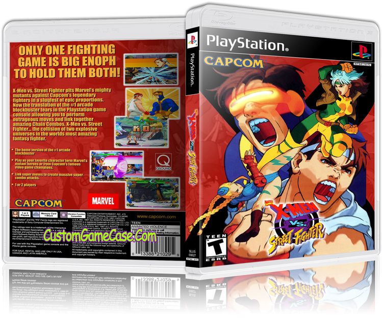 X-men Vs Street Fighter - Playstation 2 (800x631), Png Download