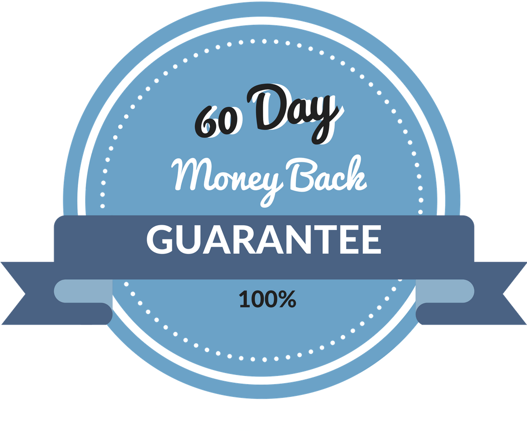A 60 Day, "try It, Test It, Apply It" Money Back Guarantee - Circle (1080x1080), Png Download