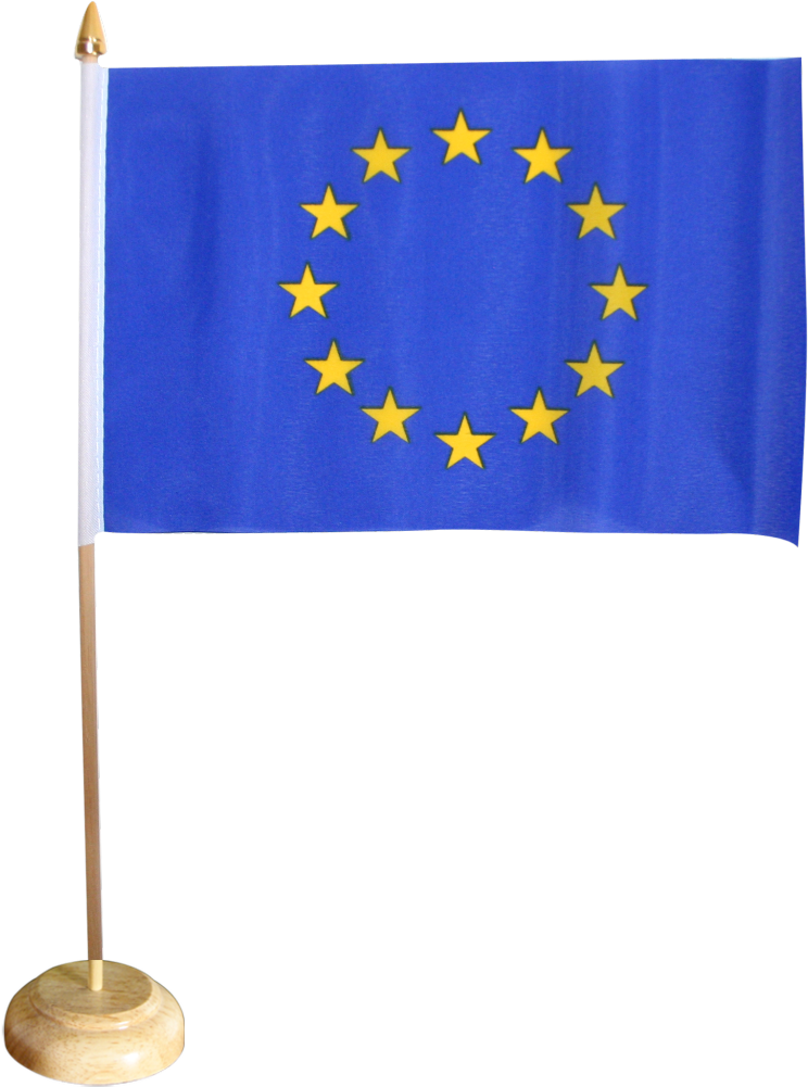 European Union Eu Table Flag - Drapeau Union Européenne Png (1500x1176), Png Download