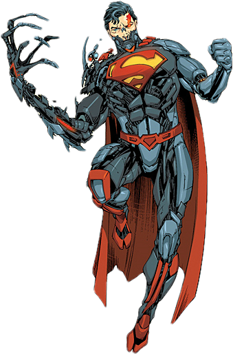 Cyborg Superman - Superman Cyborg Dc Comics (341x520), Png Download