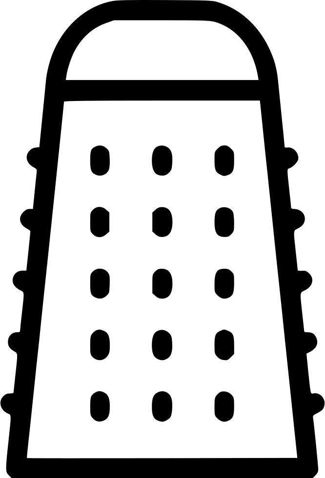 Grater Kitchen Utensils - Grater (666x980), Png Download