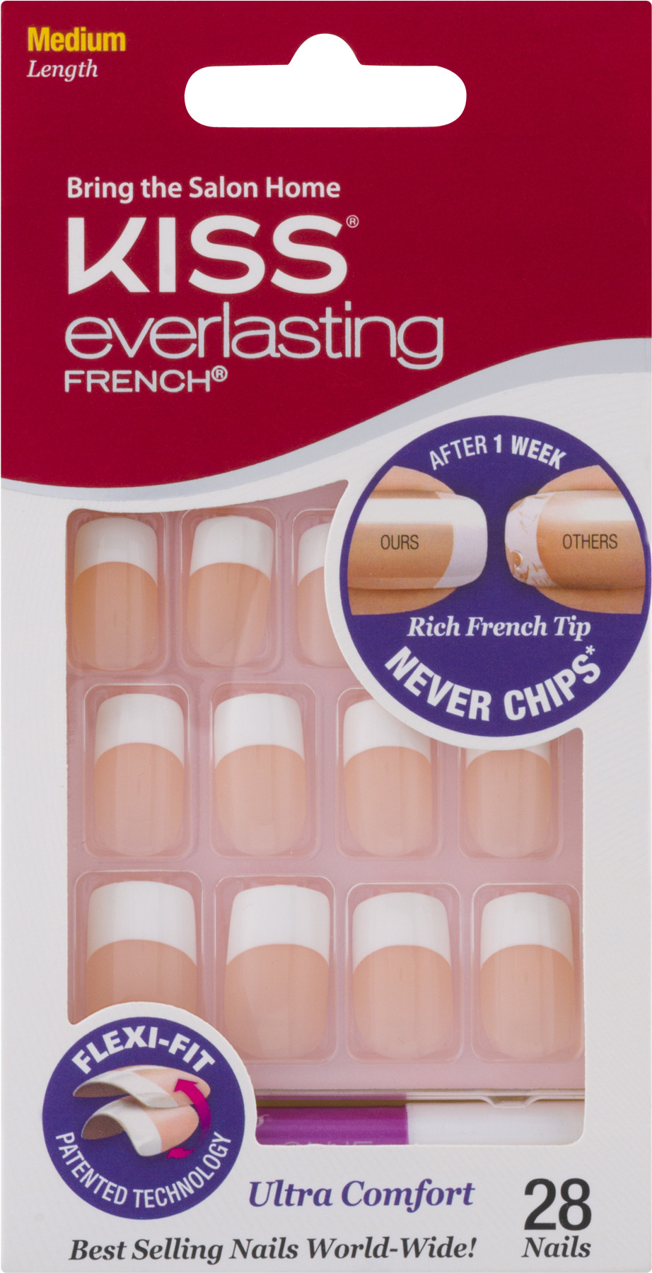 Kiss Products, Inc - Kiss Petite French Nails (1800x1800), Png Download