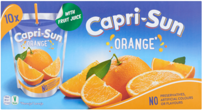 Capri Sun Orange 10 Pack Product Foto - Capri-sun Orange 40pk X 200ml (420x420), Png Download