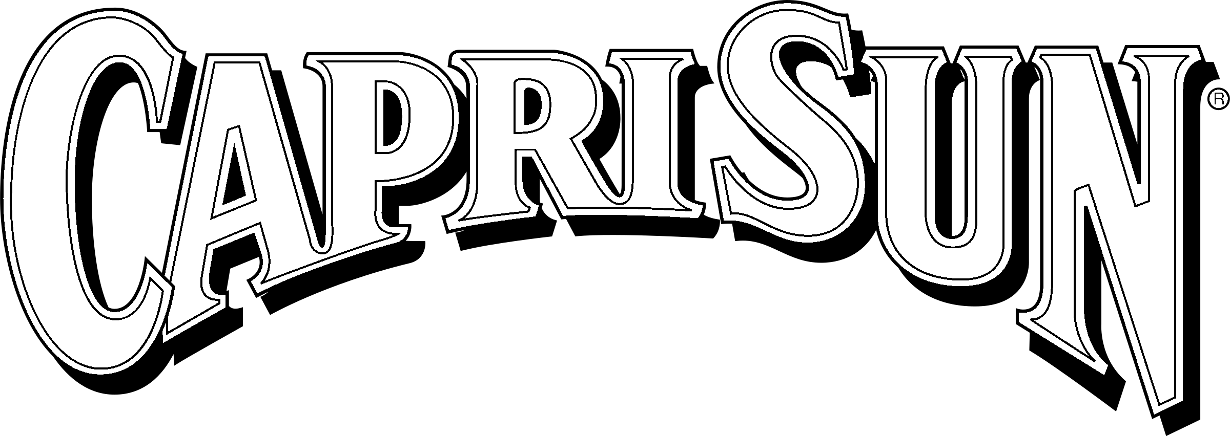 Caprisun Logo Black And White - Capri Sun (2400x852), Png Download
