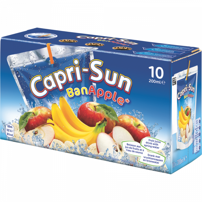 Capri-sun Banana Apple Clip 10 X 20cl - Capri Sun Banapple (700x700), Png Download