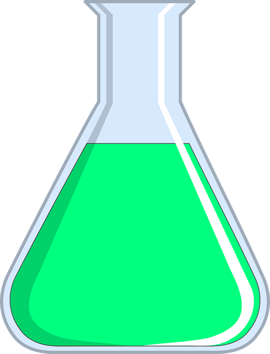 Chemistry, Flask, Glass, Test, Science, Experiment, - Chemistry Clip Art (551x720), Png Download