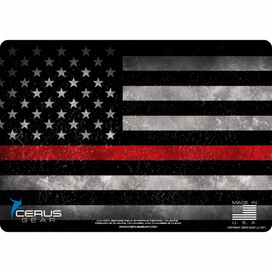 Firefighter Support Mat - Thin Blue Line Design (540x540), Png Download