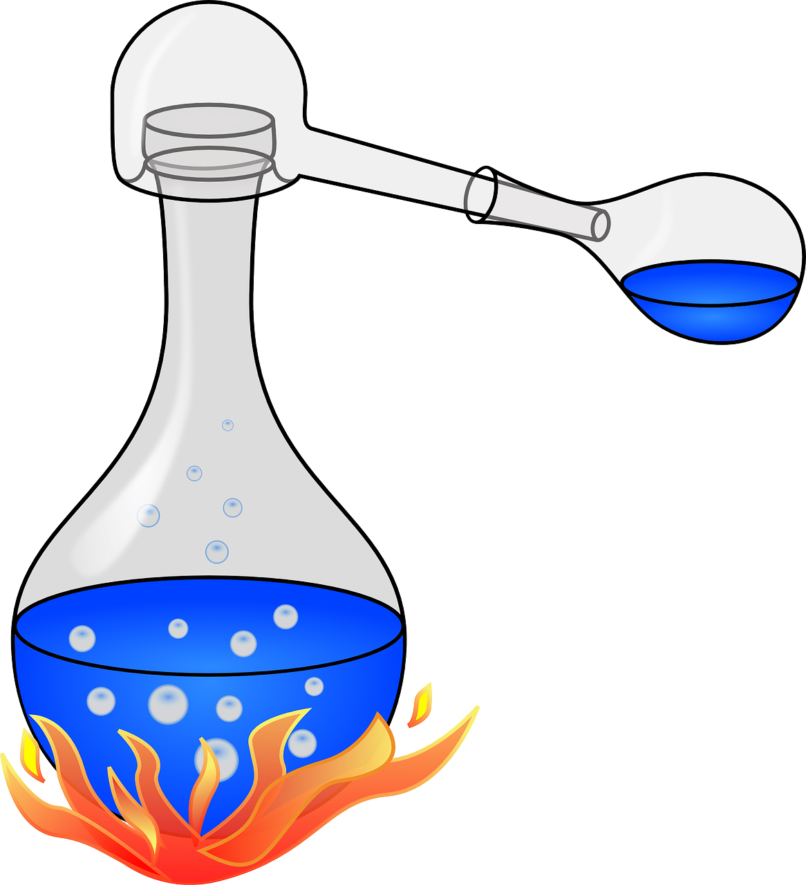 Chemistry Lab Clip Art Clip Image - Alembic Clipart (555x609), Png Download