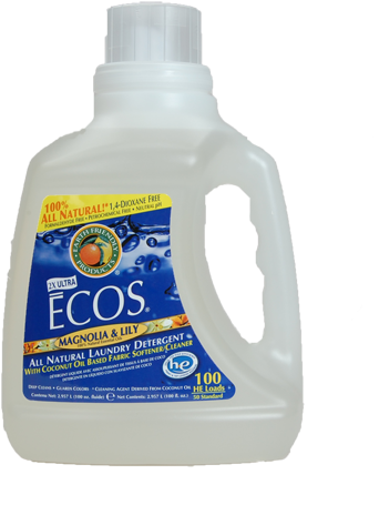 Earth Friendly Ecos 2x Concentrated Laundry Detergent - Earth Friendly Products Ecos 2x Liquid Laundry Detergent, (500x500), Png Download
