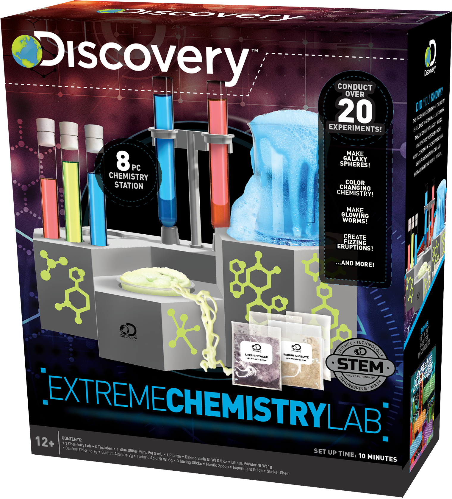 84720 Wm 2017 Disc Extreme Chemistry Lab Render Veritcal - Discovery Extreme Chemistry Lab Kit For Kids (3000x2250), Png Download
