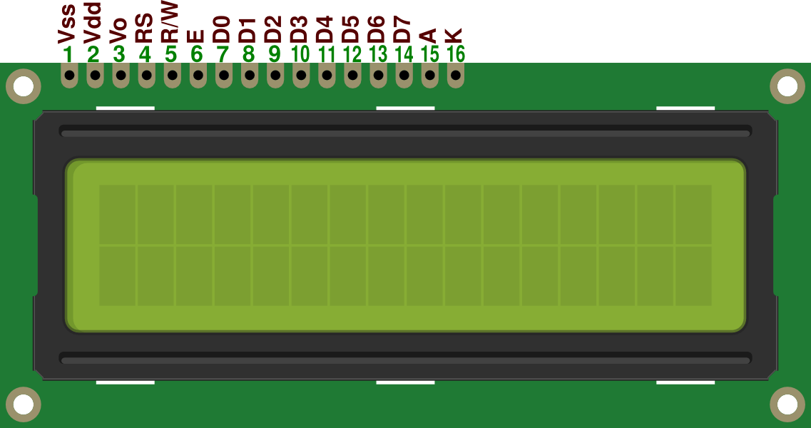 Arduino Lcd - 16 X 2 Lcd Png (1137x600), Png Download