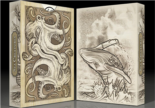 Sea Creatures Deck - Brain Vessel Cargo Sea Creature Deck Playing Cards (740x416), Png Download