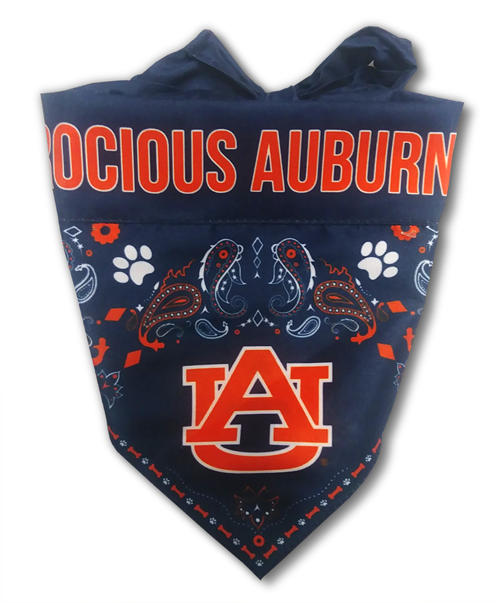 Navy Auburn "furocious Auburn Fan" Double Sided Pet - Auburn Dog Cheerleader Dress (800x800), Png Download