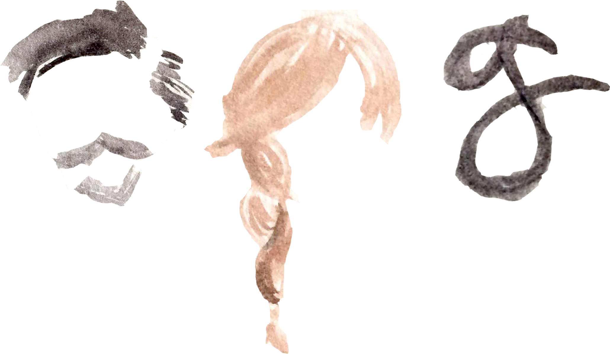 Hair Man G - Sketch (2235x1308), Png Download