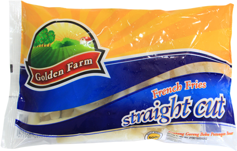 Golden Farm French Fries Straight Cut 500 Gr - French Fries Straight Cut Golden (500x500), Png Download