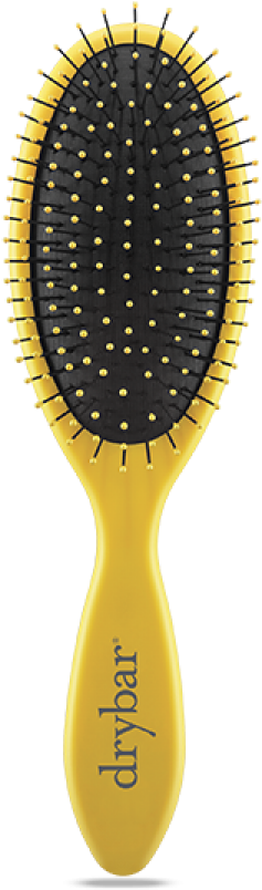 Top Knot With Curly Hair - Drybar Lemon Drop (600x872), Png Download