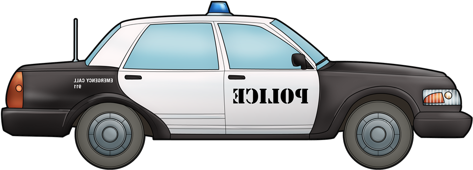 Free Police Car Clip Art - Car (1000x425), Png Download