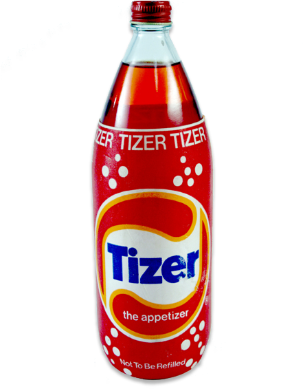 Non Returnable 1lt Plastishield Bottle - Tizer 70s (450x675), Png Download