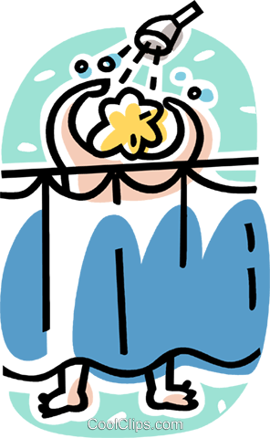 Person Having A Shower - Person Taking A Shower Clipart (296x480), Png Download