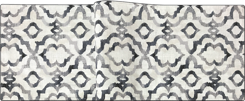 Medley In Gray & Black Table Runner (900x381), Png Download