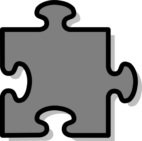How To Set Use Grey Jigsaw Piece Clipart - Jigsaw Piece (600x597), Png Download