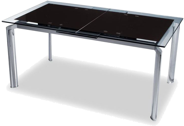 Modern Dining Tables - Home Usa Dark Glass Top Dining Table (799x566), Png Download