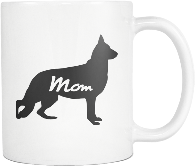 German Shepherd Mom Mug - Schipperke (690x690), Png Download