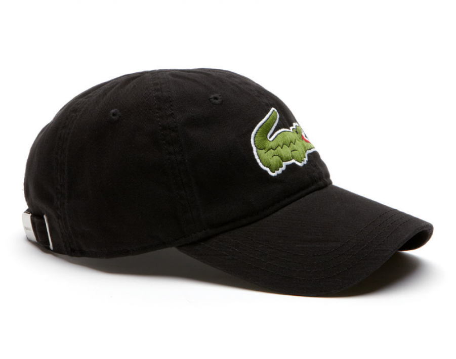 Big Croc Gabardine - Lacoste Men's Big Croc Gabardine Cap : Black (900x1163), Png Download