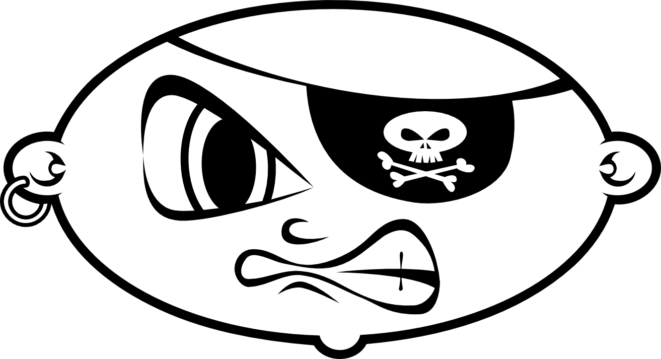 Collection Of Free Pirate High Quality - Baby Pirate Shower Curtain (1331x723), Png Download