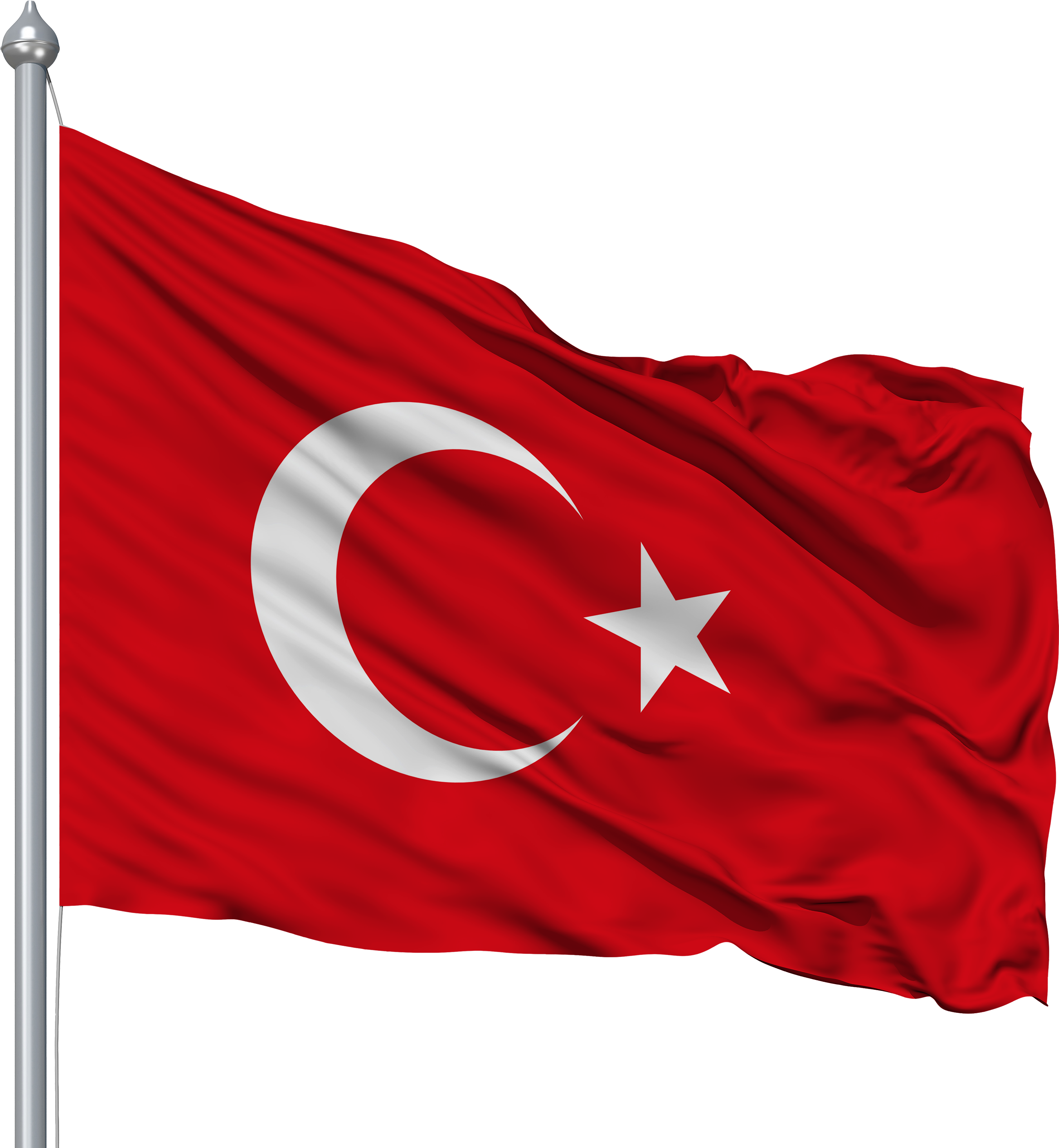 Turkey Flag In - Turkey Flag Png (3000x3000), Png Download