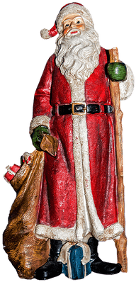 Santa Claus Figurine - Santa Claus (400x400), Png Download