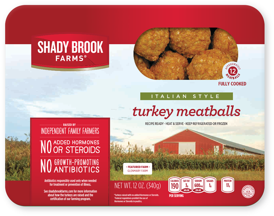 Shady Brook Farms Turkey Meatballs, Italian Style, (1024x840), Png Download