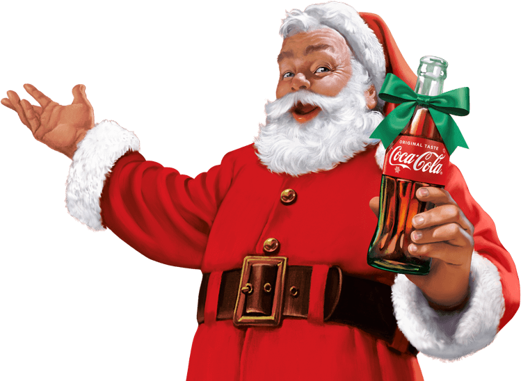 Coca Cola Santa Claus (749x548), Png Download