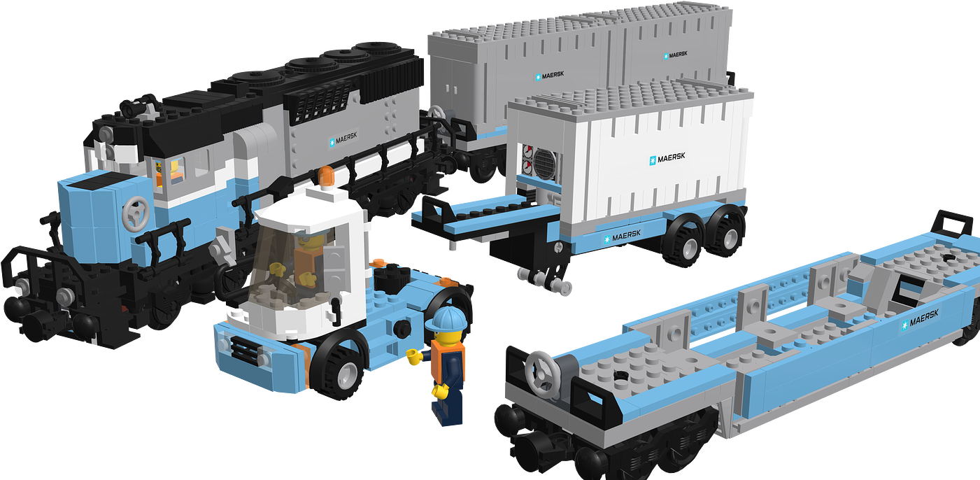 Trailer Truck (1440x900), Png Download